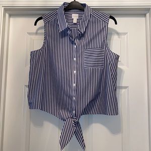 NWOT- Chico’s Sleeveless Button Up Blouse